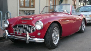 Austin-Healey 100-Six Down On The Denver Street